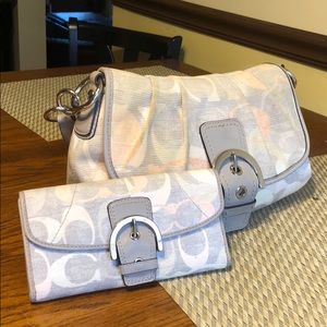 Coach bag and matching wallet